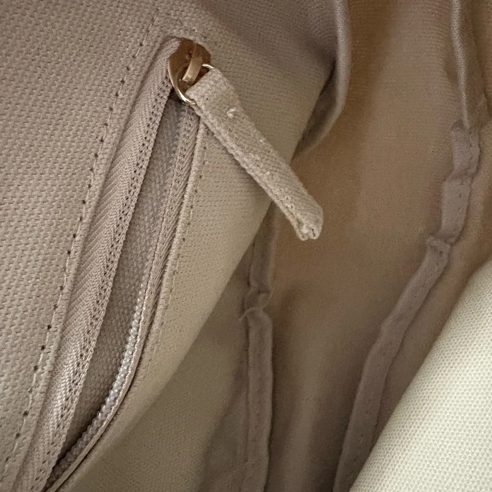 July Everyday Crescent Canvas Crossbody Light Gray Shoulder Bag - Picture 8 of 8